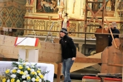 Das war Ostern - Das Heilige Grab in der Kirche Untermieming wird abgebaut