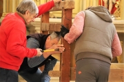 Das war Ostern - Das Heilige Grab in der Kirche Untermieming wird abgebaut