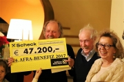 Neuer Spendenrekord aus den Erlösen der 14. Afra-Lithographie – Über 47 TSD-Euro-Scheck zugunsten der Tiroler Frauenhäuser