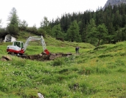 Bauarbeiten Marienberg Alm Juni 2017