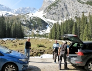 Ortstermin Seeben Alm – Gebaut werden Steinschlagschutz und Gastankanlage