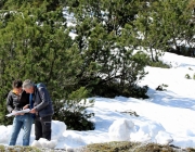 Ortstermin Seeben Alm – Gebaut werden Steinschlagschutz und Gastankanlage