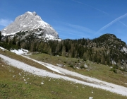 Ortstermin Seeben Alm – Gebaut werden Steinschlagschutz und Gastankanlage