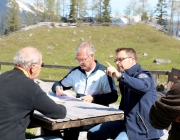 Ortstermin Seeben Alm – Gebaut werden Steinschlagschutz und Gastankanlage