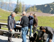 Ortstermin Seeben Alm – Gebaut werden Steinschlagschutz und Gastankanlage