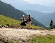 Baggerarbeiten am Marienbergjochweg