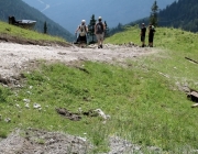 Baggerarbeiten am Marienbergjochweg