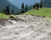 Baggerarbeiten am Marienbergjochweg