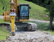 Baggerarbeiten am Marienbergjochweg