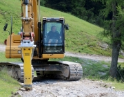 Baggerarbeiten am Marienbergjochweg