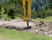 Baggerarbeiten am Marienbergjochweg
