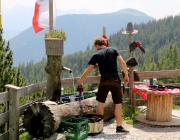 Baggerarbeiten am Marienbergjochweg