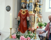 Herz-Jesu-Fest 2014 in Barwies – Prozession fiel ins Wasser