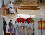 Herz-Jesu-Fest 2014 in Barwies – Prozession fiel ins Wasser