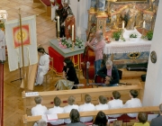 Herz-Jesu-Fest 2014 in Barwies – Prozession fiel ins Wasser