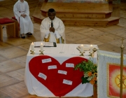 Herz-Jesu-Fest 2014 in Barwies – Prozession fiel ins Wasser
