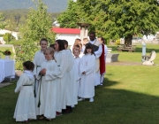 Herz-Jesu-Prozession 2013 – Pfarrfest in der Barwieser Agrarmaschinenhalle