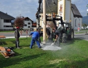 Maifest 2013 - Anschlag auf den Mieminger Maibaum