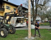 Maifest 2013 - Anschlag auf den Mieminger Maibaum