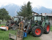 Maibaumaufstellen 2010 in Obermieming