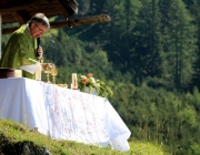 Almmesse auf der Marienberg Alm im August 2015
