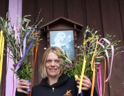 Palmbuschenbinden für Palmsonntag am Steirerhof
