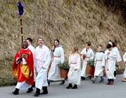 Palmsegnung beim Seekreuz in Barwies