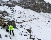 Schafschoad Seeben Alm 2013 – Grünsteinscharte im Schnee