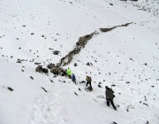 Schafschoad Seeben Alm 2013 – Grünsteinscharte im Schnee