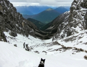 Schafschoad Seeben Alm 2013 – Grünsteinscharte im Schnee