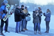 A guets Nuis 2018 allen in Mieming! – Die Musikkapelle überbrachte ihre Neujahrsgrüße heuer an einem Sonntag