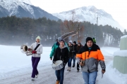 A guets Nuis 2018 allen in Mieming! – Die Musikkapelle überbrachte ihre Neujahrsgrüße heuer an einem Sonntag