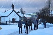 A guets Nuis 2018 allen in Mieming! – Die Musikkapelle überbrachte ihre Neujahrsgrüße heuer an einem Sonntag