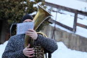 A guets Nuis 2018 allen in Mieming! – Die Musikkapelle überbrachte ihre Neujahrsgrüße heuer an einem Sonntag