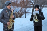 A guets Nuis 2018 allen in Mieming! – Die Musikkapelle überbrachte ihre Neujahrsgrüße heuer an einem Sonntag