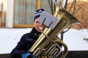 A guets Nuis 2018 allen in Mieming! – Die Musikkapelle überbrachte ihre Neujahrsgrüße heuer an einem Sonntag