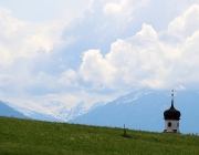 Störche über dem Mieminger Moos