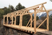 Untere Stöttlbrücke erneuert – Mit Wetterschutz-Dach aus Lärchenholz