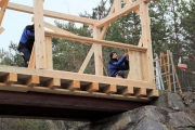 Untere Stöttlbrücke erneuert – Mit Wetterschutz-Dach aus Lärchenholz