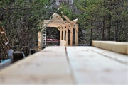 Untere Stöttlbrücke erneuert – Mit Wetterschutz-Dach aus Lärchenholz