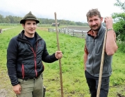 Mai-Regen beim Auftrieb zum Vorberg der Feldernalm