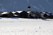 Sonnenwintertag in Mieming - viele waren draußen, denn das Wetter wird schlechter