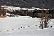 Sonnenwintertag in Mieming - viele waren draußen, denn das Wetter wird schlechter