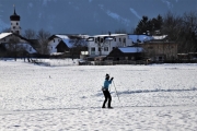 Sonnenwintertag in Mieming - viele waren draußen, denn das Wetter wird schlechter