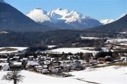 Sonnenwintertag in Mieming - viele waren draußen, denn das Wetter wird schlechter