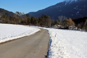 Sonnenwintertag in Mieming - viele waren draußen, denn das Wetter wird schlechter