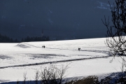 Sonnenwintertag in Mieming - viele waren draußen, denn das Wetter wird schlechter