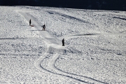 Sonnenwintertag in Mieming - viele waren draußen, denn das Wetter wird schlechter