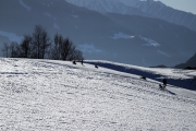 Sonnenwintertag in Mieming - viele waren draußen, denn das Wetter wird schlechter