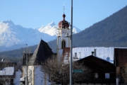 Sonnenwintertag in Mieming - viele waren draußen, denn das Wetter wird schlechter